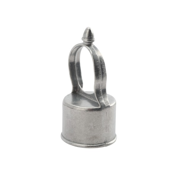 Chain Link 2" [1 7/8" OD] x 1 3/8" [1 3/8" OD] Acorn Top Rail Eye Top Loop Cap - Line Post Top Cap (Die Cast Aluminum) (Loop Cap)