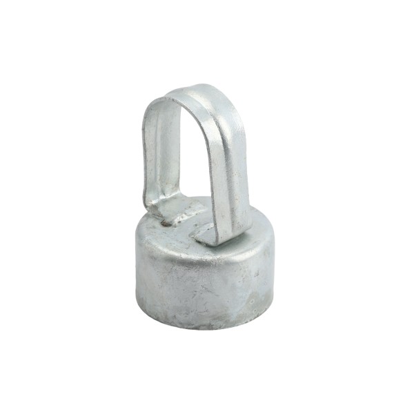 Chain Link 2 1/2" [2 3/8" OD] x 1 5/8" [1 5/8"; OD] Top Rail Eye Top Loop Cap - Line Post Top Cap (Galvanized Steel)