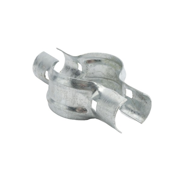 Chain Link 3 1/2" x 1 5/8" Line Rail Clamp - Boulevard Clamp (Galvanized Pressed Steel)