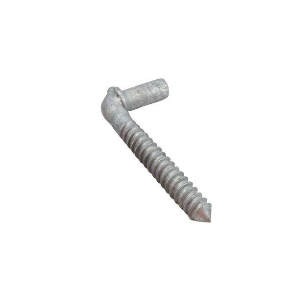 Chain Link Male Lag Screw Gate Hinge 5/8" x 4 1/2" (Adjustable) - Galvanized Steel