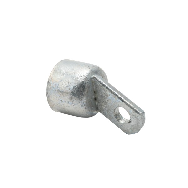 Chain Link 1 5/8" [1 5/8" OD] Offset Rail End Cup - End Rail (Pressed Steel)