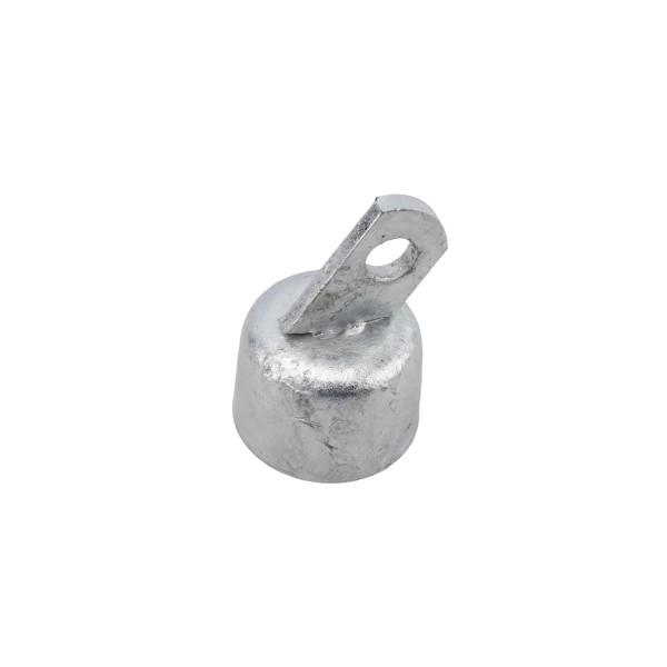 Chain Link 1 5/8" [1 5/8" OD] Offset Rail End Cup - End Rail (Pressed Steel)