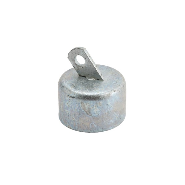 Chain Link 3" [2 7/8" OD] Offset Rail End Cup - End Rail (Pressed Steel)