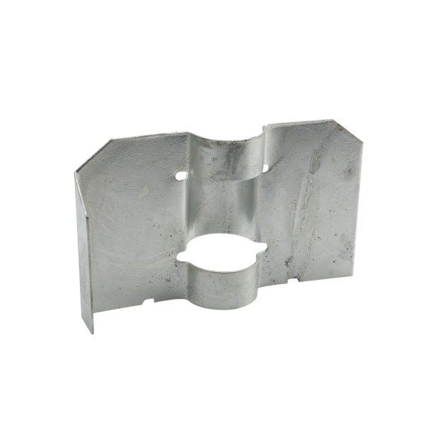 Chain Link 2 1/2" [2 3/8" OD] Post Anchor for Securing Fence Posts (Galvanized Pressed Steel)