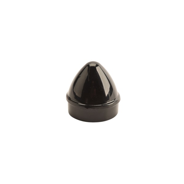 Chain Link 1 3/8" Black Die-Cast Aluminum External Acorn Post Cap Chain Link Acorn Pipe Post Cap