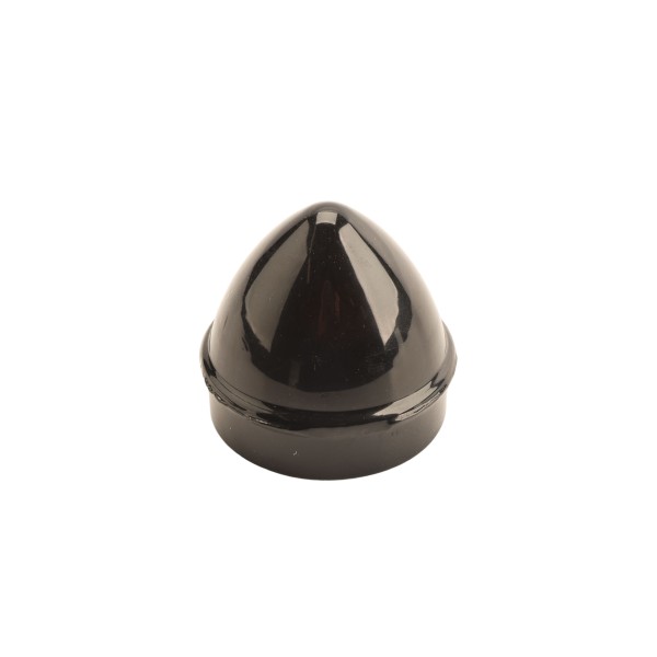 Chain Link 1 5/8" Black Die-Cast Aluminum External Acorn Post Cap Chain Link Acorn Pipe Post Cap