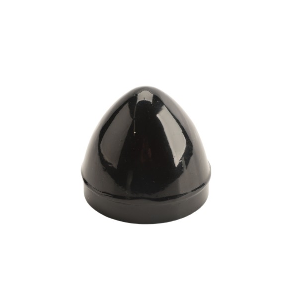 Chain Link 2 1/2" Black Die-Cast Aluminum External Acorn Post Cap (Fits 2 3/8" OD) Chain link Acorn Pipe Post Cap