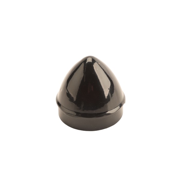 Chain Link 2" Black Die-Cast Aluminum External Acorn Post Cap (Fits 1 7/8" OD) Chain Link Acorn Pipe Post Cap