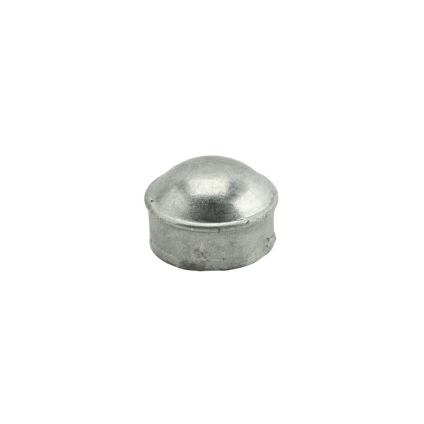 Chain Link Fence 2" [1 7/8" OD] Round Dome External Fence Post Cap (Pressed Steel)