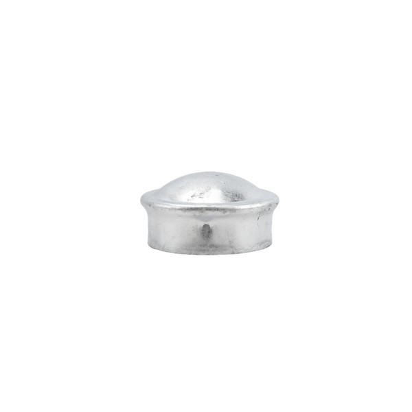 Chain Link Fence 2" [1 7/8" OD] Round Dome External Fence Post Cap (Pressed Steel)