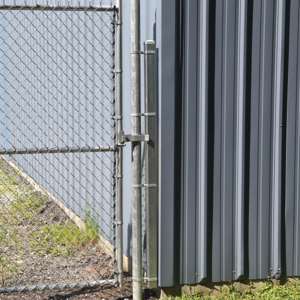 Chain Link Fence Post Gap Filler Kit - Fence Puppy Saver (Round Post to Square Filler Post)