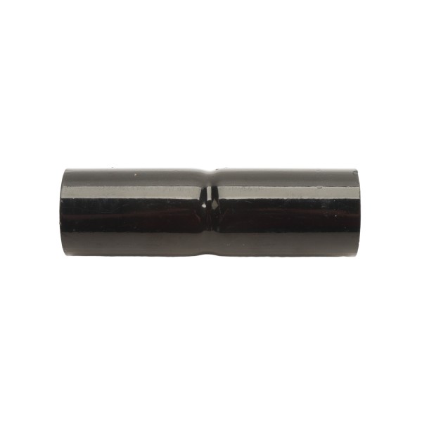Chain Link 1 5/8" x 6" Black Top Rail Fence Sleeve (Pressed Steel)