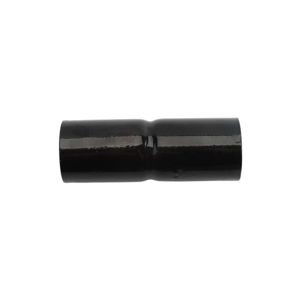 Chain Link 2"[1 7/8" OD] x 6" Black Top Rail Fence Sleeve (Powder Coated Black Hot Dip Galvanized Steel)