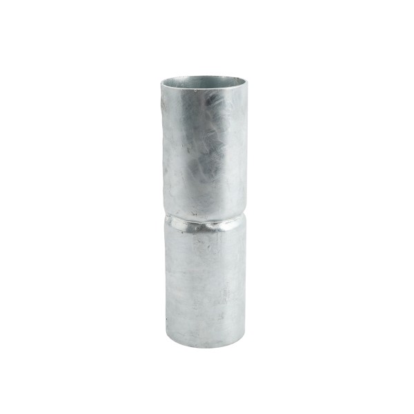 Chain Link 3" (2 7/8" OD) x 10" Extra Heavy-Duty Top Rail Fence Sleeve (Galvanized Pressed Steel) (Sleeves)