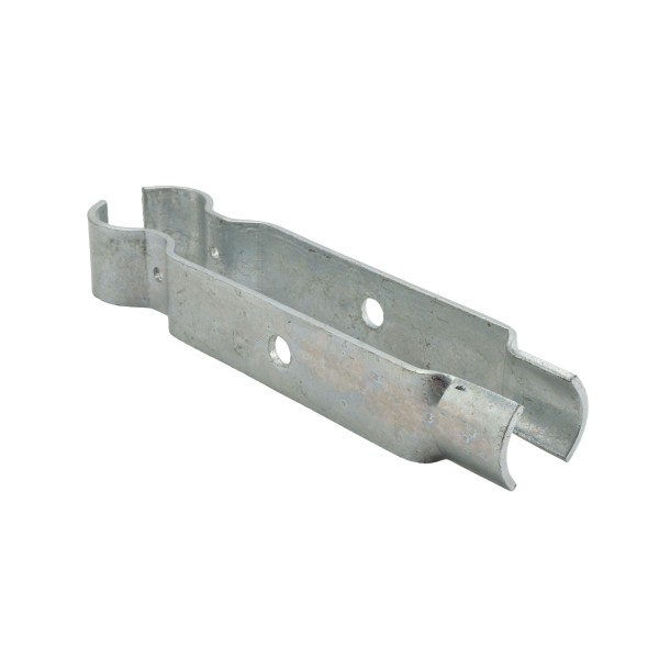 Chain Link Fence Single Wheel Carrier Bracket 2" [1 7/8" OD] x 6" - Heavy Duty HDG (Bracket Only)