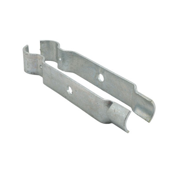 Chain Link Fence Single Wheel Carrier Bracket 1 7/8" x 8" - Heavy Duty HDG (Bracket Only - Wheel Shown As Example)
