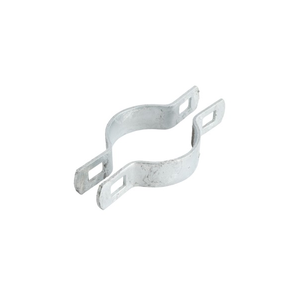 Chain Link 2" (1 7/8" OD) Two-Way Brace Band - 180 Degree Rail End Band (Galvanized Steel)