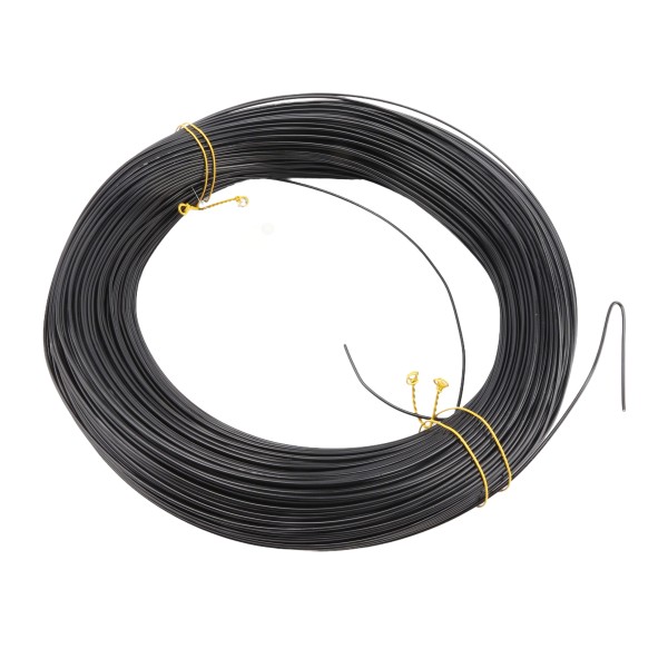 Chain Link Black Utility Wire [6 Gauge] (Vinyl Coated Steel Utility Wire) - 400' Long, 40 lbs.