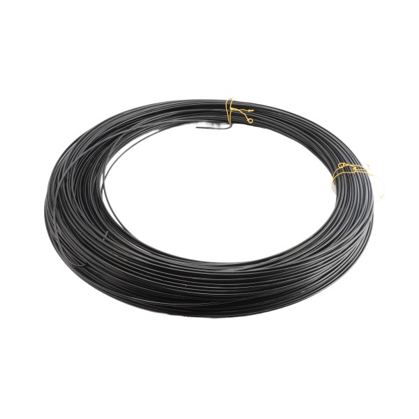 Chain Link Fence Black Utility Tension Wire [6 Gauge] (Vinyl Coated Steel Utility Wire) - 400' Long, 40 lbs.