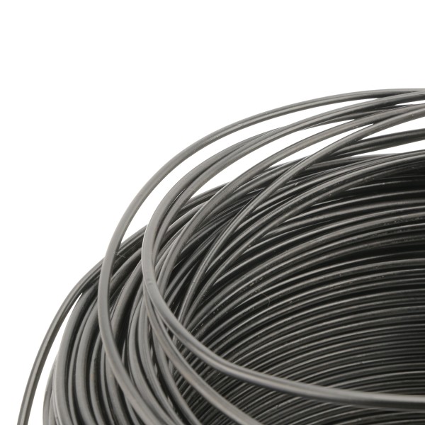 Chain Link Fence Black Utility Tension Wire [8 Gauge] (Vinyl Coated Steel Utility Wire) - 1,150' Long, 50 lbs.