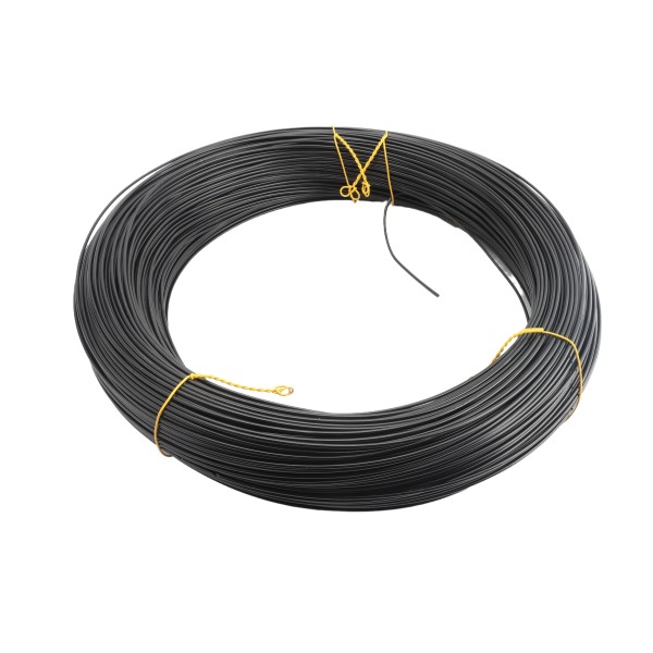Chain Link Fence Black Utility Tension Wire [9 Gauge] (Vinyl Coated Steel Utility Wire) - 1,200' Long, 50 lbs