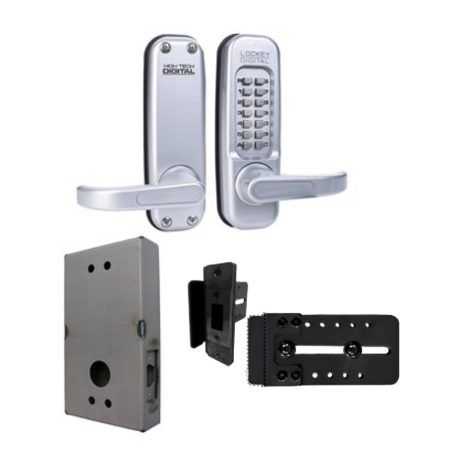 Chain Link DAC Dual-Sided Heavy-Duty Combination Lock & Lever Handle ...