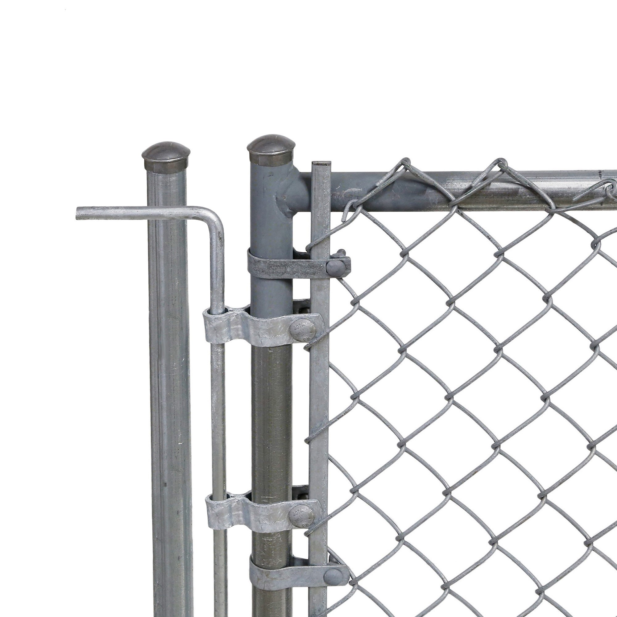 Galvanized Chain Link Fence Kit - Includes All Parts