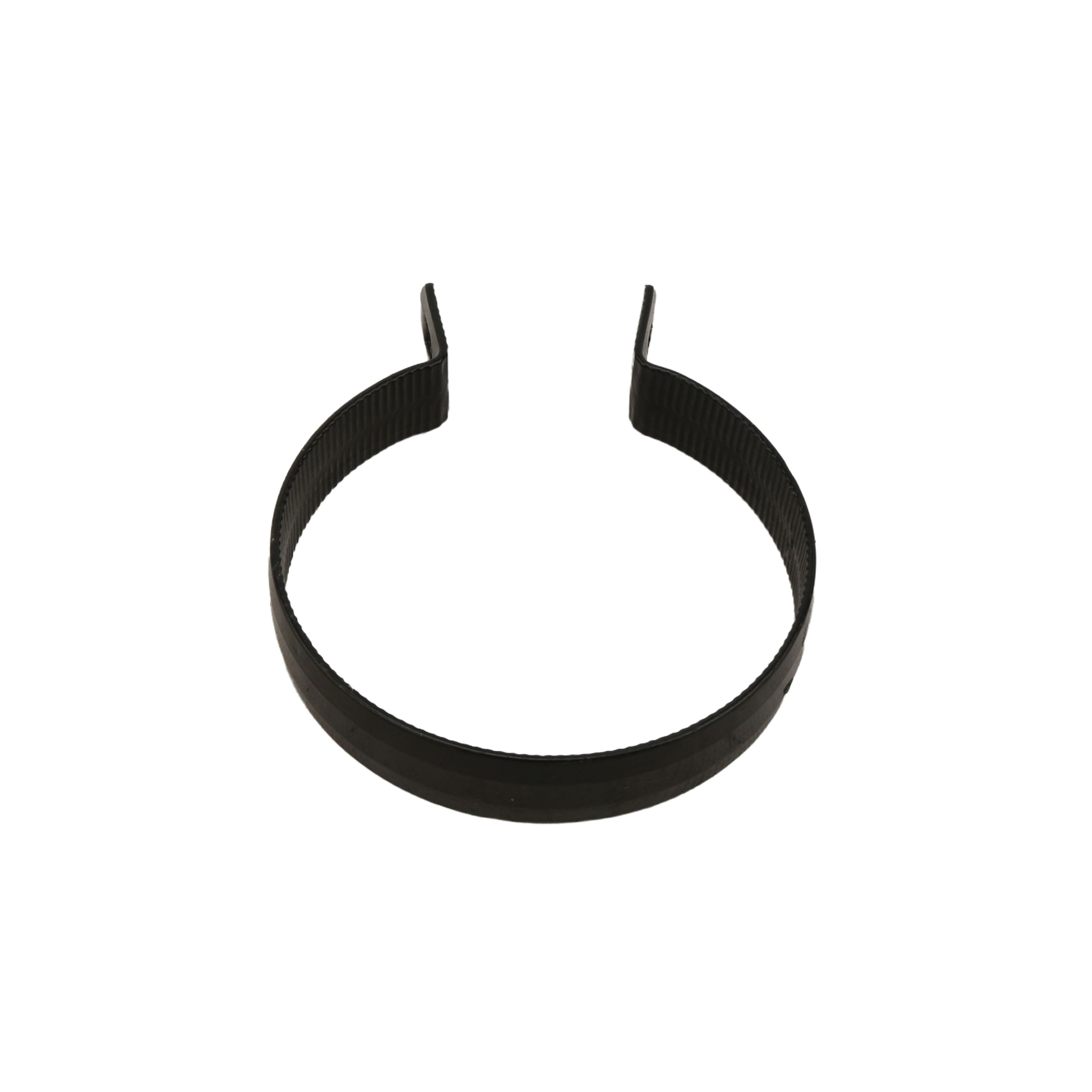 Chain Link 4" Beveled Black Brace Band [12 Gauge] Rail End Band