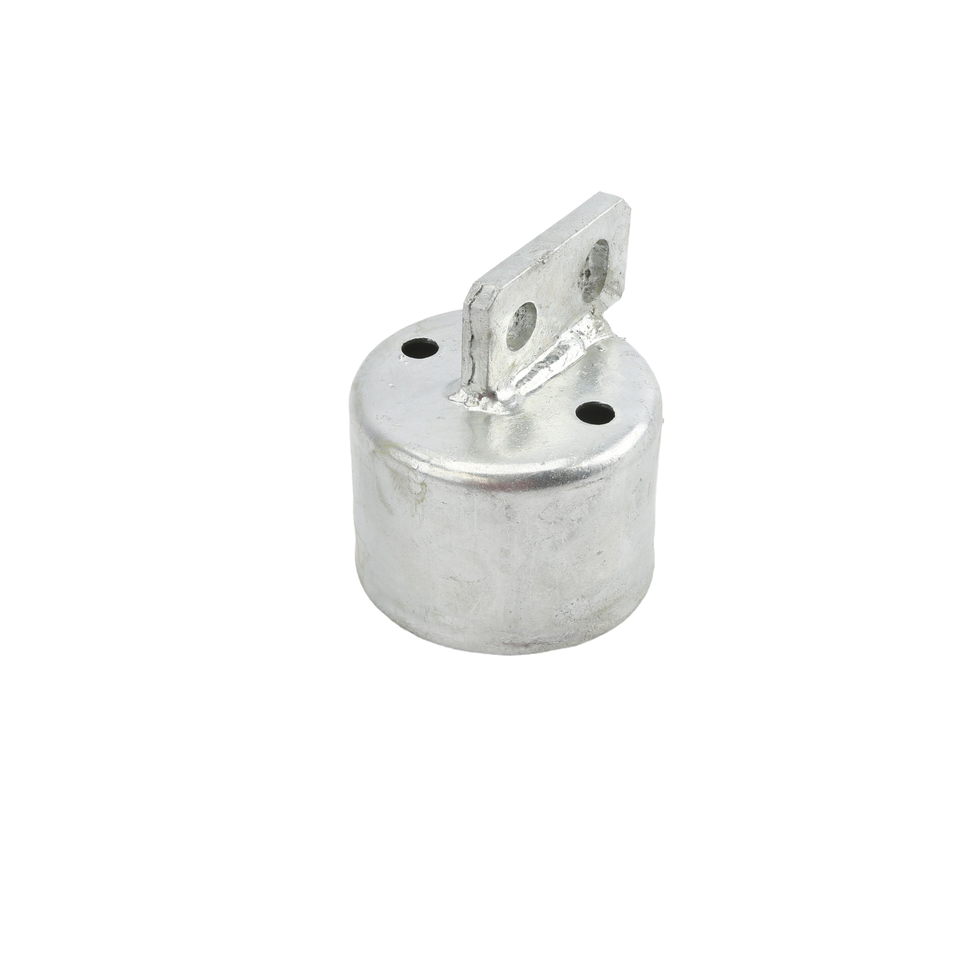 thumbnail image 2 of Chain Link Rail End Assembly – 1-7/8" Brace Band & 1-1/4" Rail End Cup – Decorex Hardware 2 of 5