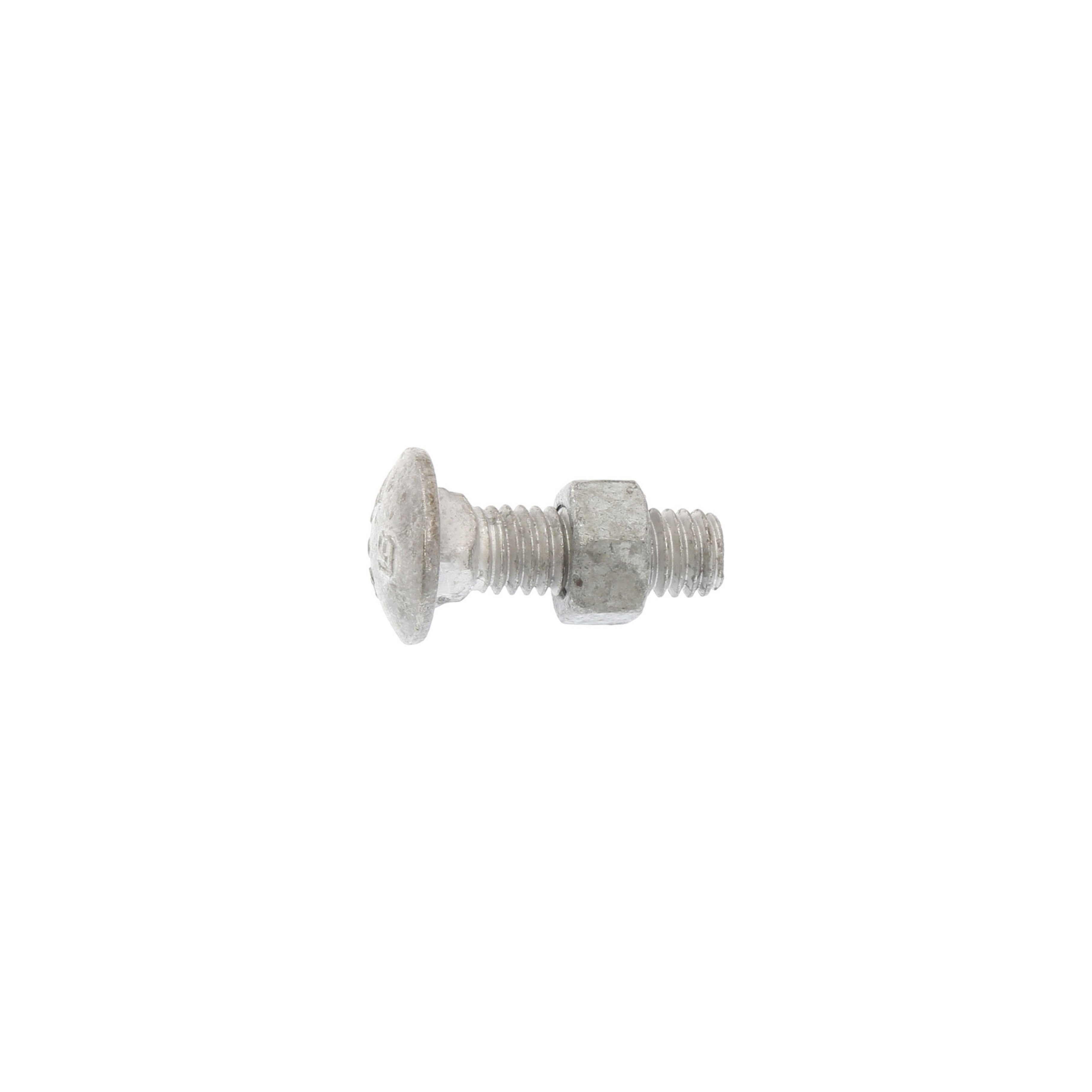 Fastenere 3/8-16 X 1" Carriage Bolts And Nuts – Hot Dipped Galvanized, Grade A307 (50 Pack)