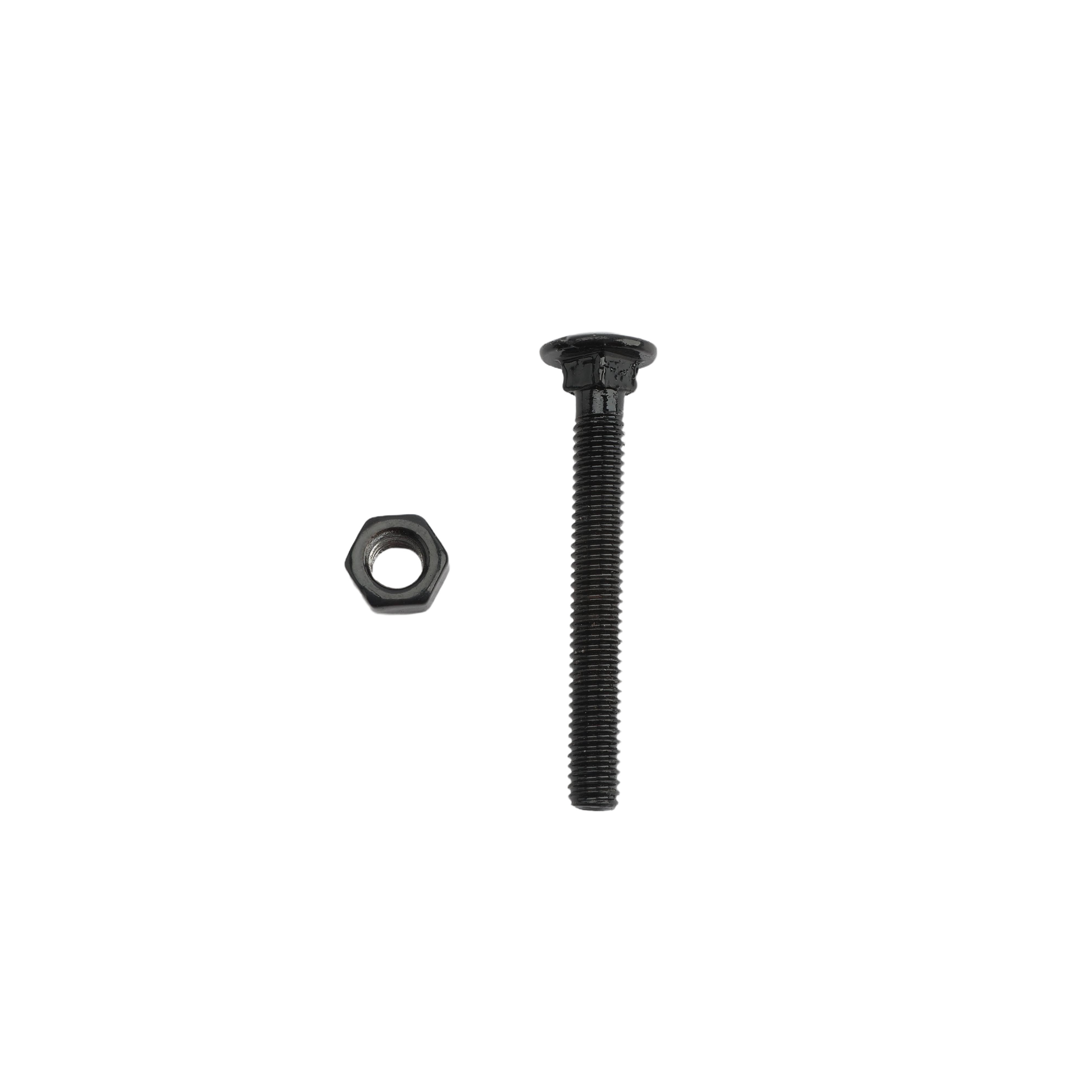 5/16 X 2 Inch Carriage Bolts With Nuts - Galvanized Steel (25 Pack)