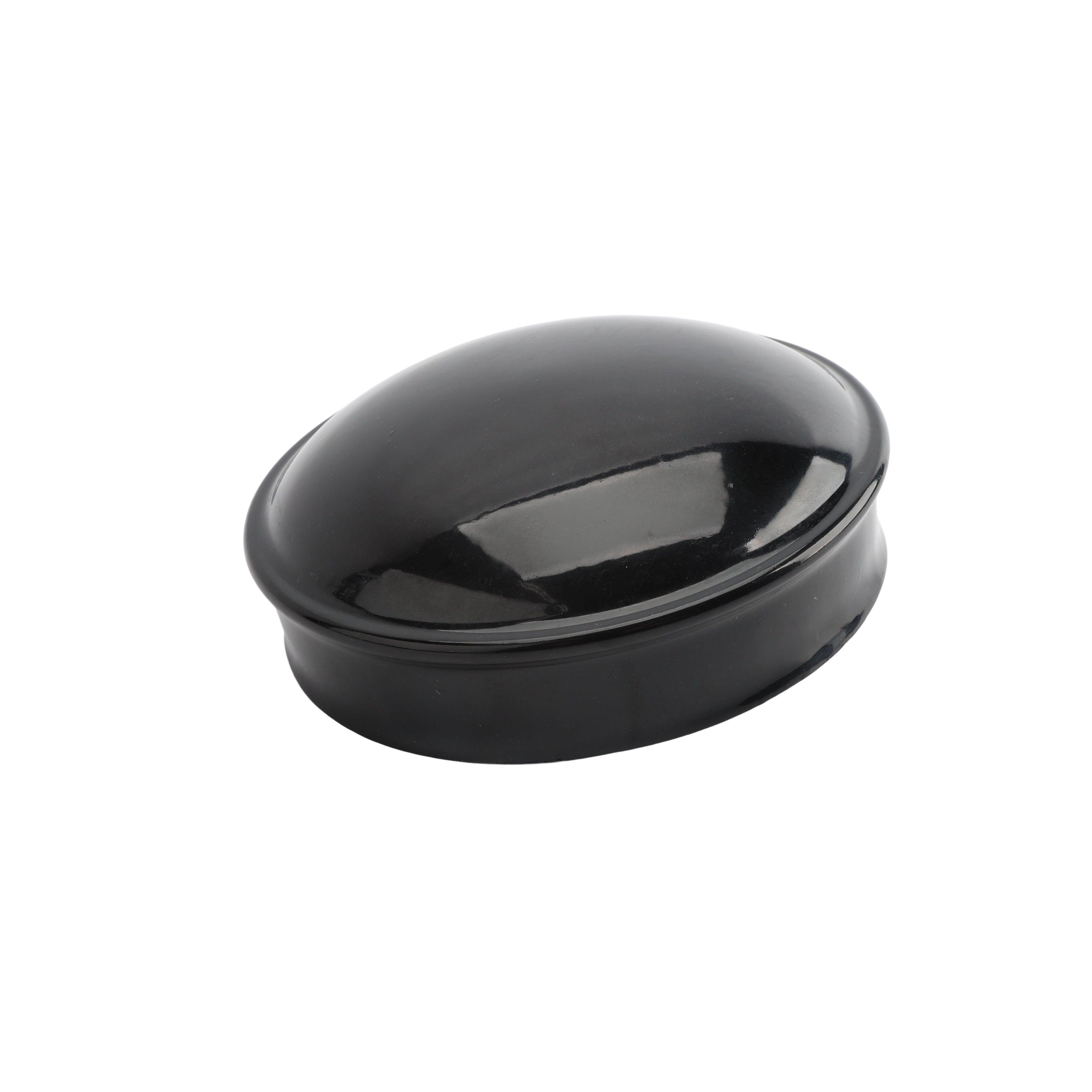 thumbnail image 2 of Decorex Hardware 1 7/8" Aluminum Chain Link Fence Post Cap - Round, Powder Coated Black, CLHBPC1.875 2 of 4