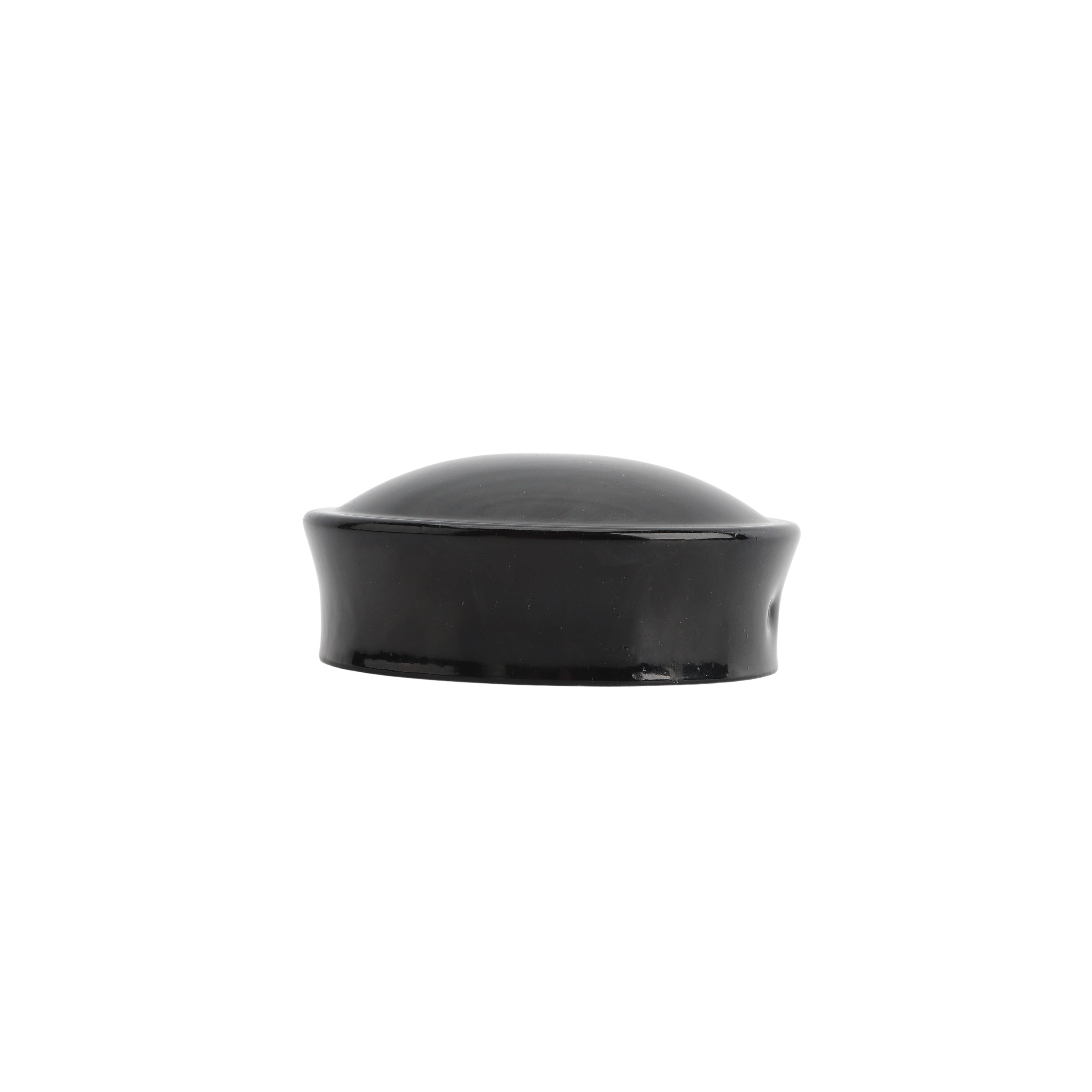 Decorex Hardware 1 7/8 Inch Aluminum Round Main Post Cap For Chain Link Fence – Powder Coated Black