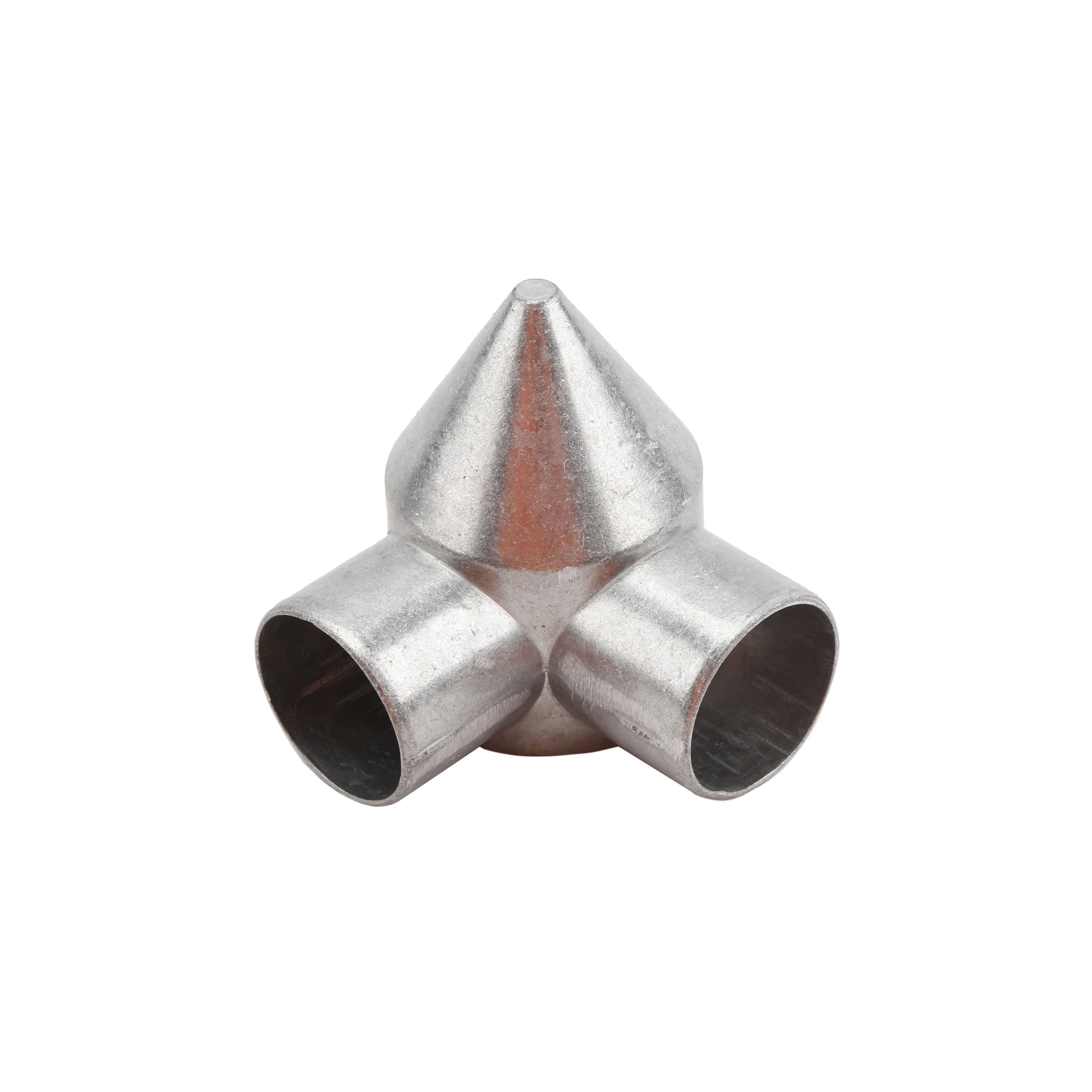 thumbnail image 2 of Decorex Hardware 1 7/8" Aluminum Chain Link Fence Post Cap - Round, Powder Coated Black, CLHBPC1.875 2 of 4