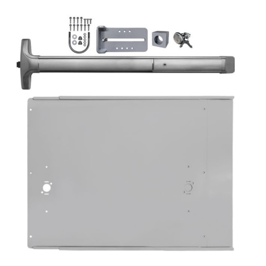 Chain Link DAC Premium Exit Bar Kit with 48" Detex Advantex Bar with Switch & Silver Plate
