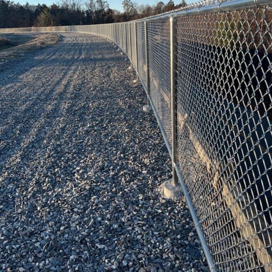 4' x 50' Chain Link Fence Mesh Roll | Galvanized 9GA Steel