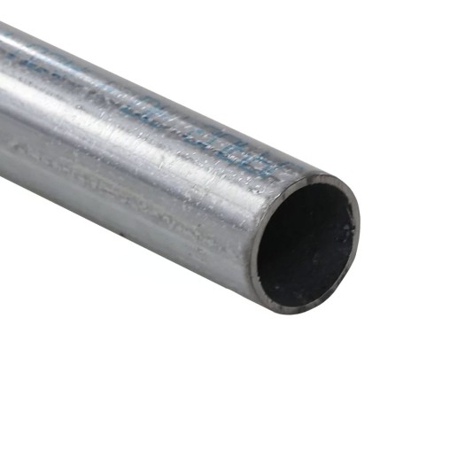 Chain Link 4' Long x 2" [1.90" OD / 1 7/8" OD] SS40 Round Heavy Wall Industrial Fence Pipe Tubing [0.160" Wall] - (Galvanized Steel)