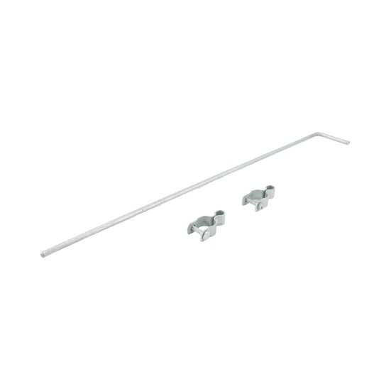 Chain Link Fence 36" Drop Rod Kit With Pair of 1 3/8" Gate Frame Hinges and Mounting Hardware