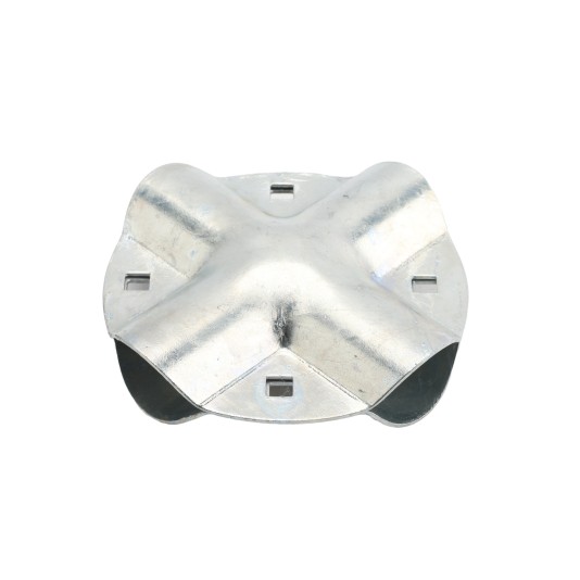 4 Way Connector Bracket Bolt on Bracket for 1 5/8" x 1 5/8" Round Post (Default)