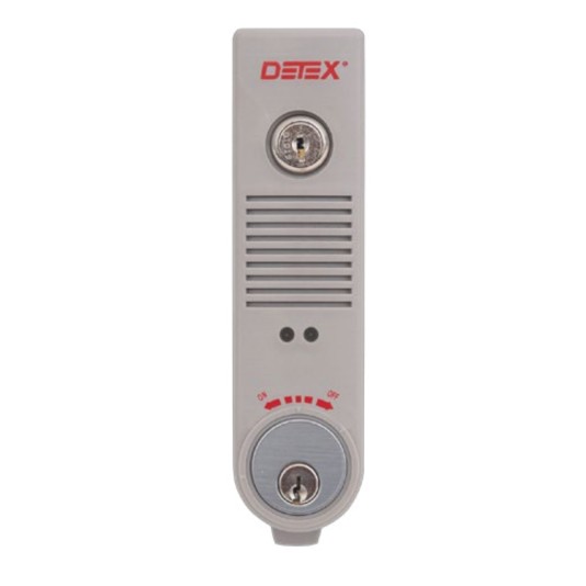Chain Link DAC Detex Battery Powered Door or Wall Mount Exit Alarm (Silver)