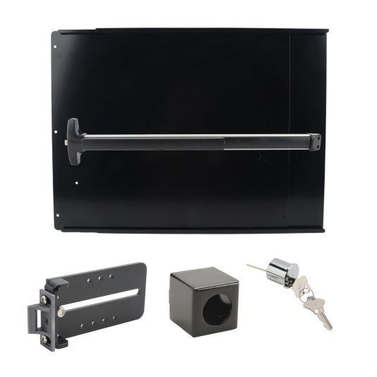 Chain Link DAC Superior Kit with 48" Detex Value Series Exit Bar with Switch & Black Plate