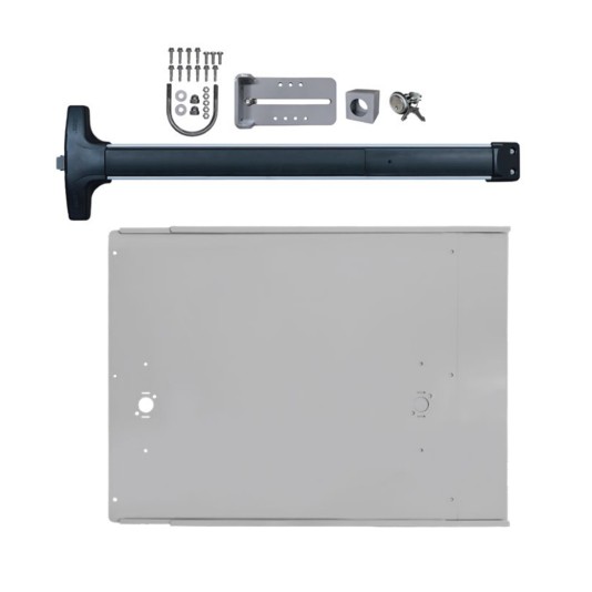 Chain Link DAC Superior Kit with 36" Detex Value Series Exit Bar with Switch & Silver Plate