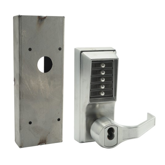 Chain Link DAC Mechanical Combination Lock for Detex Bar with Key and Steel Box (Right-Handed Reversible)