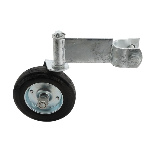 Chain Link Fence 360 Degree Swivel Swing Gate Wheel (6" Solid Rubber Wheel) for 1 3/8" Gate Frame (Other)