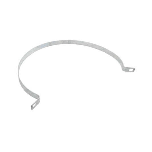 Chain Link 12" [12 3/4" OD] Heavy Brace Band [11 Gauge / 1"] - Rail End Band (Galvanized Steel)