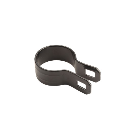 Chain Link 1 5/8" Black Beveled Brace Band - (Galvanized Steel)