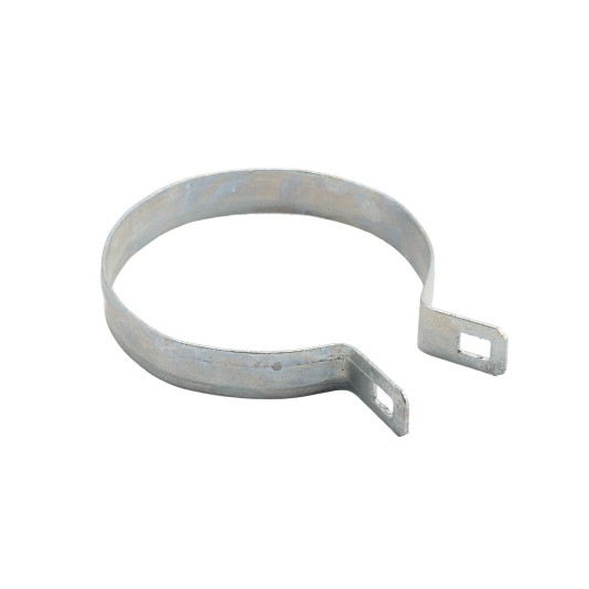 Chain Link 4 1/2" Beveled Brace Band [12 Gauge] - Rail End Band (Galvanized Steel)