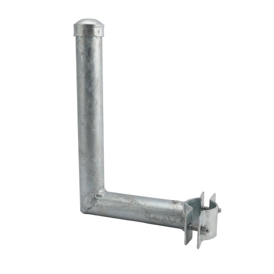 Cantilever Slide Gate Barbed Wire Arm Bolt-On Offset for 1 5/8" to 1 7/8" Uprights) Chain Link Fence Barb Arm