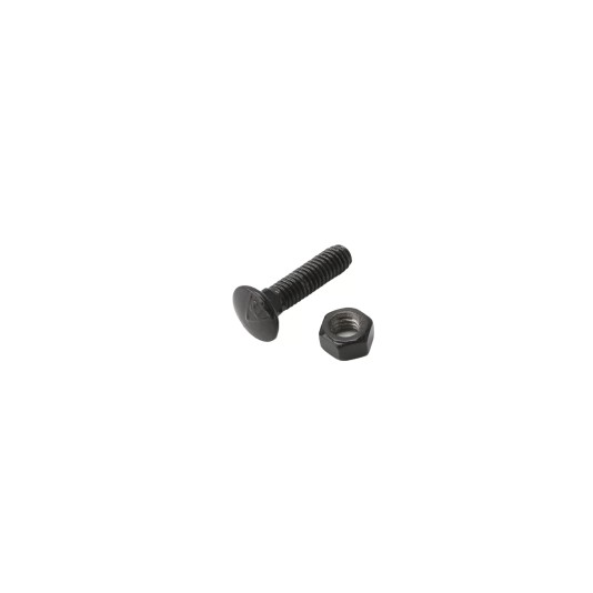 Chain Link 3/8" x 1 1/4" Carriage Bolt & Nut (HDG & Powder Coated Black)
