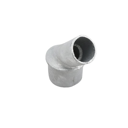 Chain Link 3" [2 7/8" OD] or 4" Baseball Backstop Post Adapter - Angle Fitting For Baseball Backstop Fitting (Galvanized Steel)